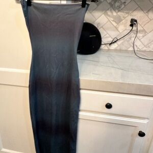 Blue and Black Zara Ombre Dress